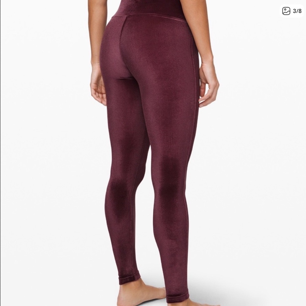 Lululemon Velvet Leggings - EUC Size 12 - Picture 3 of 7